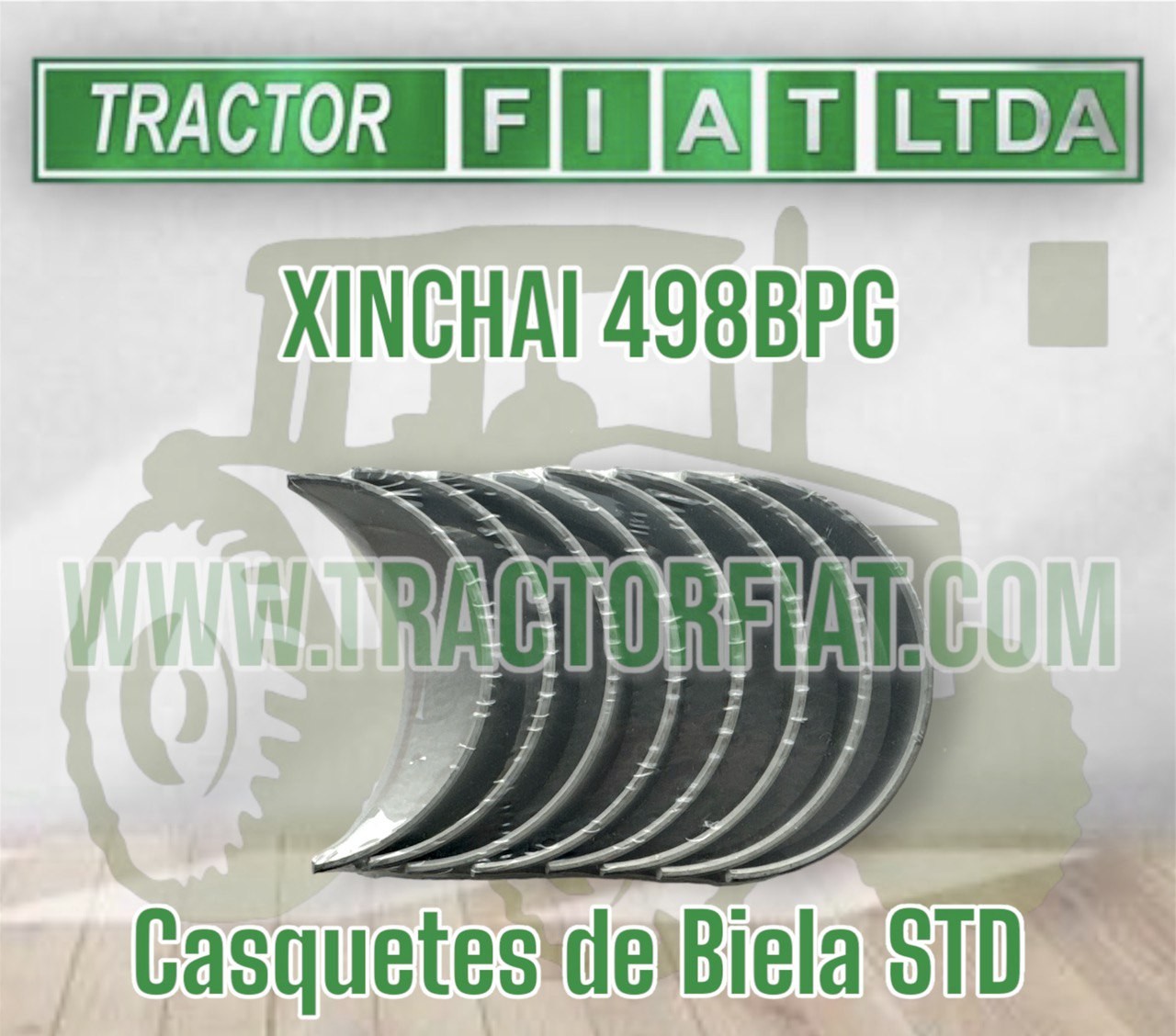 CASQUETES BIELA STD - XINCHAI 498BPG