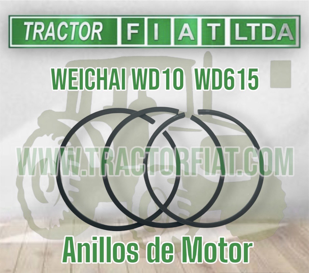 ANILLOS 126mm -  WEICHAI WD10