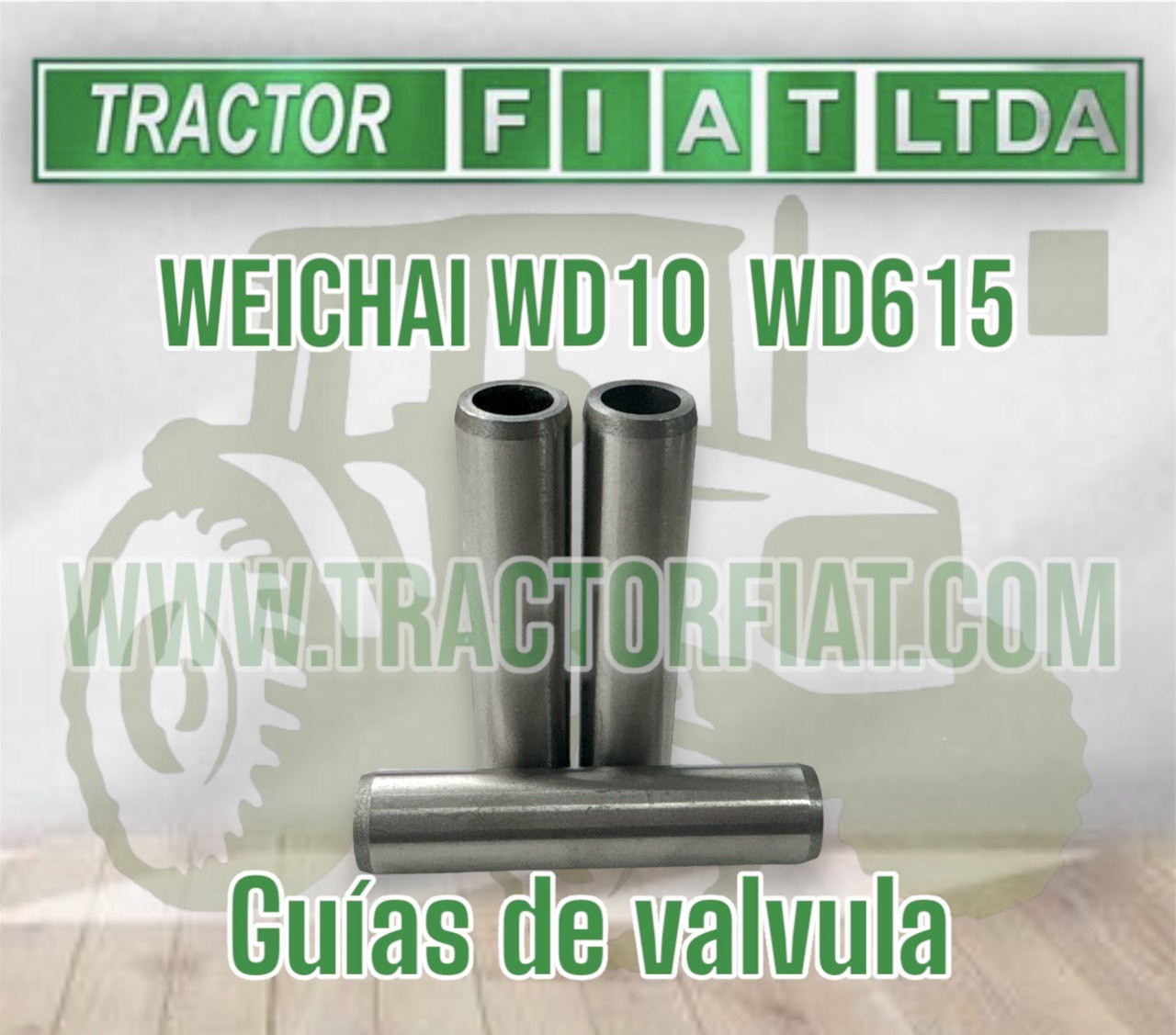 GUIAS ADMISION Y ESCAPE -MOTOR WEICHAI  WD10