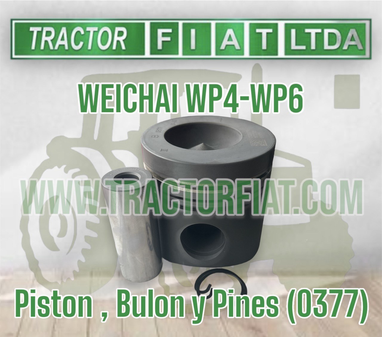 PISTON, BULON Y PINES - MOTOR WEICHAI WP4 WP6 TD226B