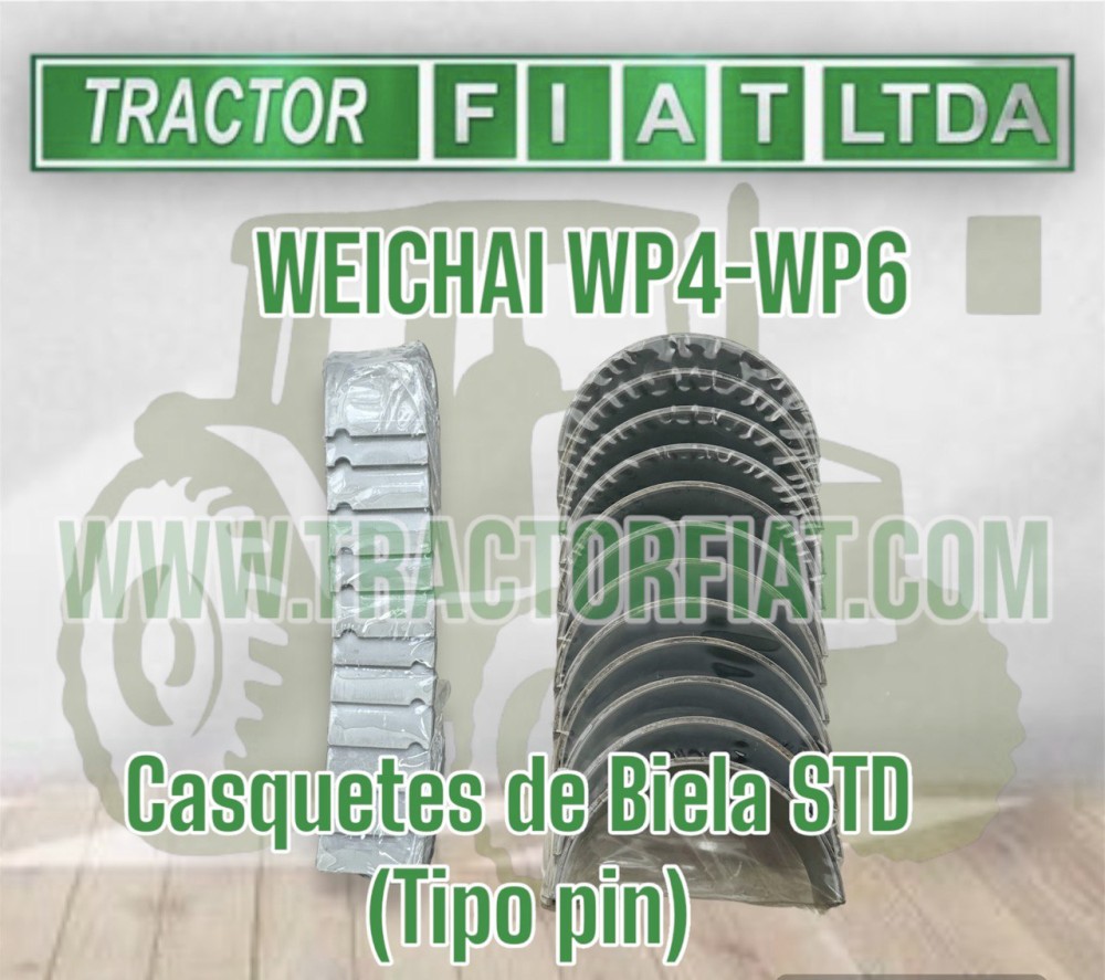 CASQUETES BIELA STD (TIPO PIN) -MOTOR WEICHAI  WP4 WP6 TD226B