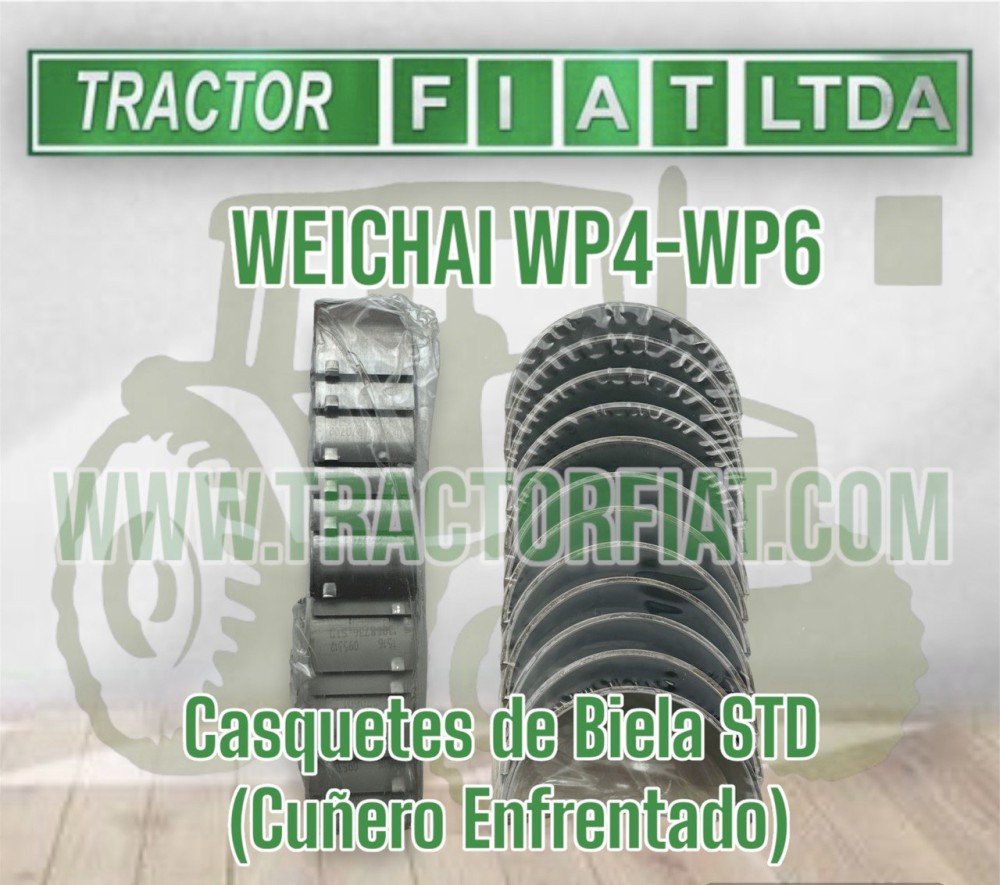 CASQUETES BIELA STD (CUÑERO ENFRENTADO) - MOTOR WEICHAI WP4 WP6 TD226B