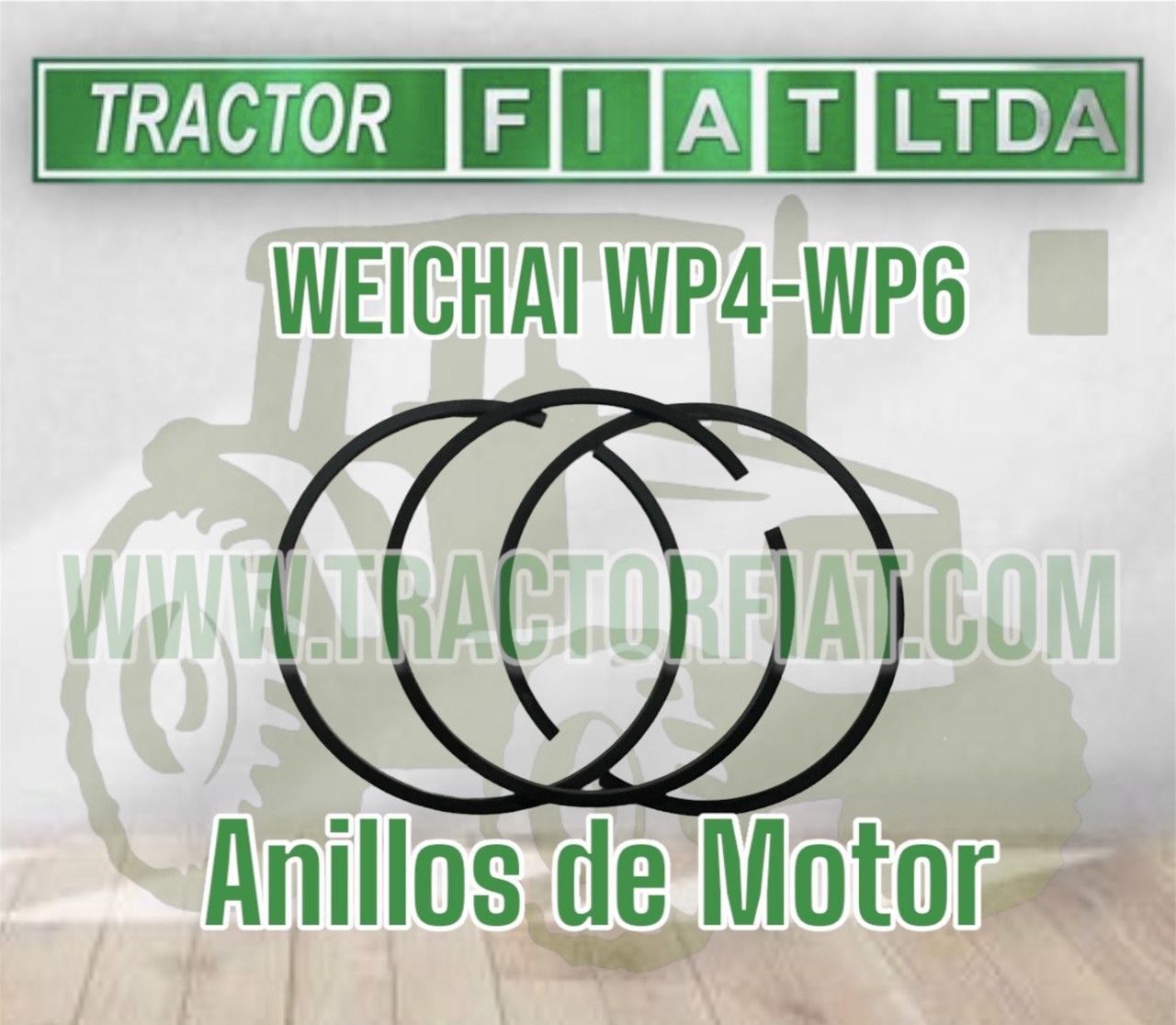 ANILLOS MOTOR WEICHAI WP4 WP6 TD226B