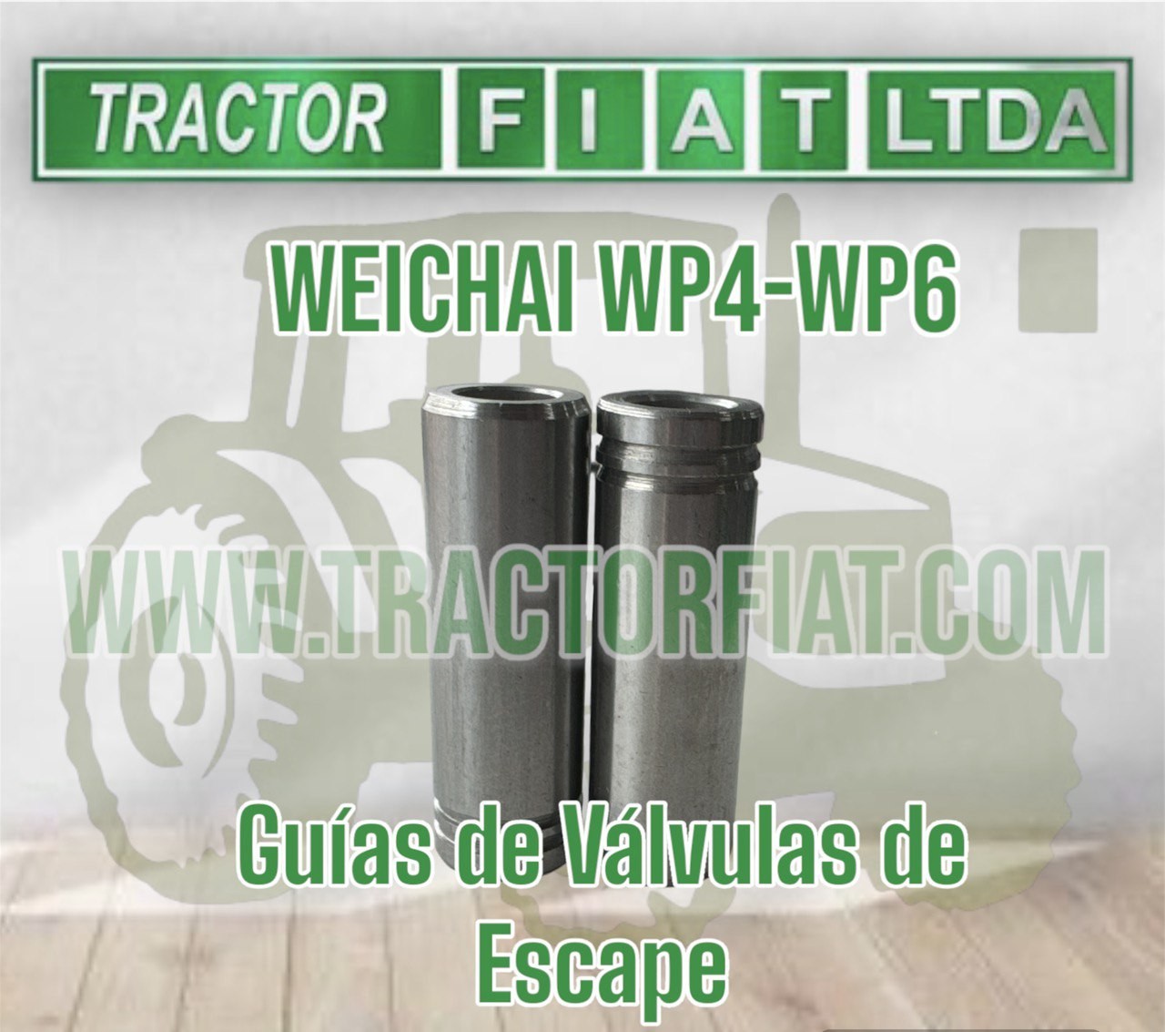 GUIAS DE ESCAPE - MOTOR WEICHAI WP4 WP6 TD226B