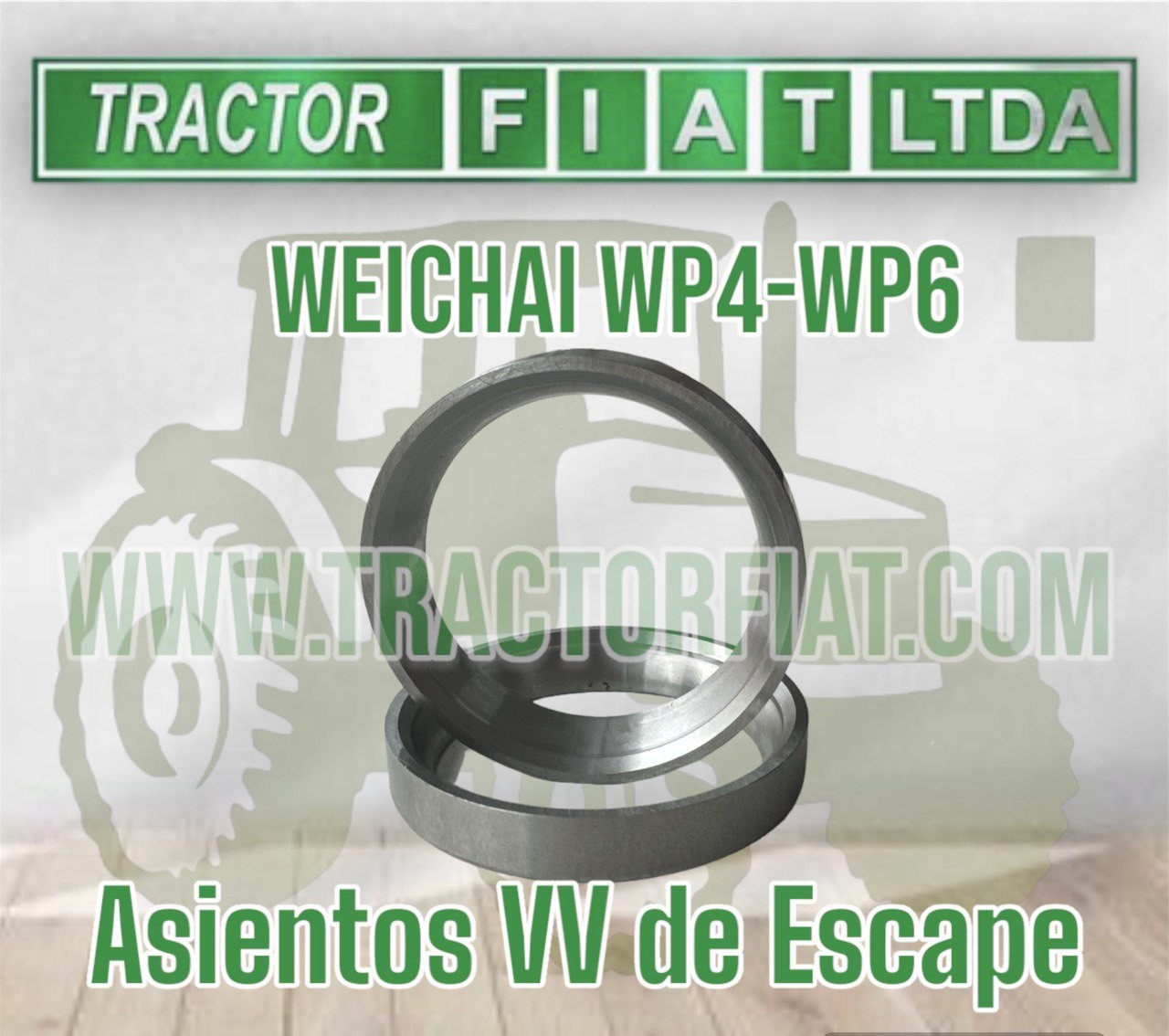 ASIENTO ESCAPE - MOTOR WEICHAI WP4 WP6 TD226B