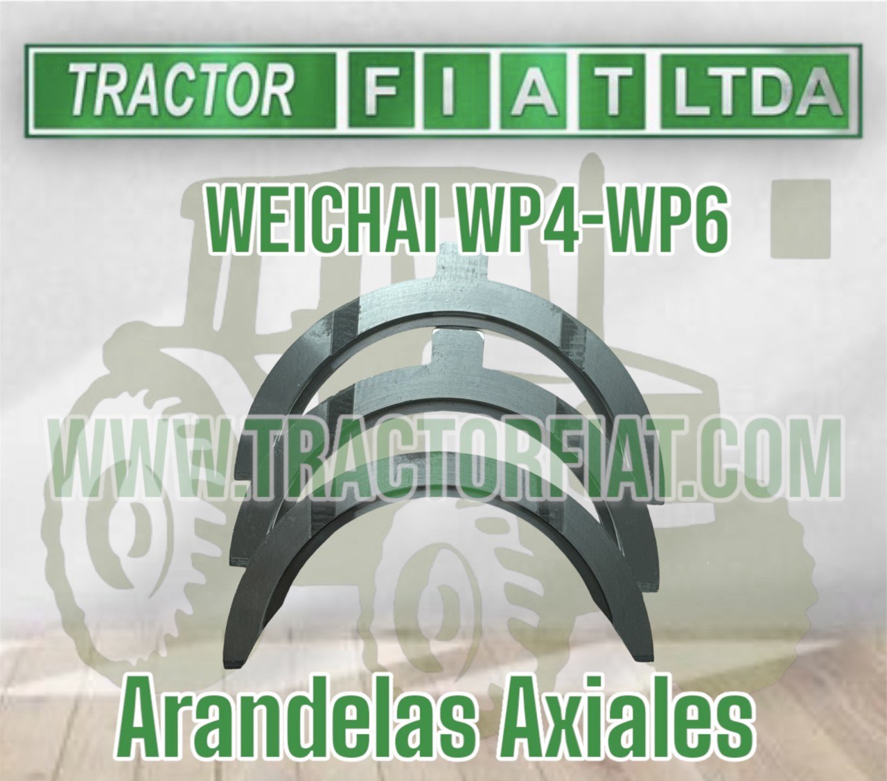 ARANDELAS AXIALES STD - MOTOR WEICHAI WP4 WP6TD226B