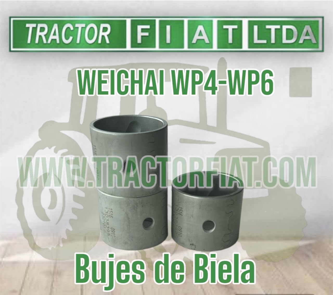 BUJES DE BIELA - MOTOR WEICHAI WP4 WP6 TD226B