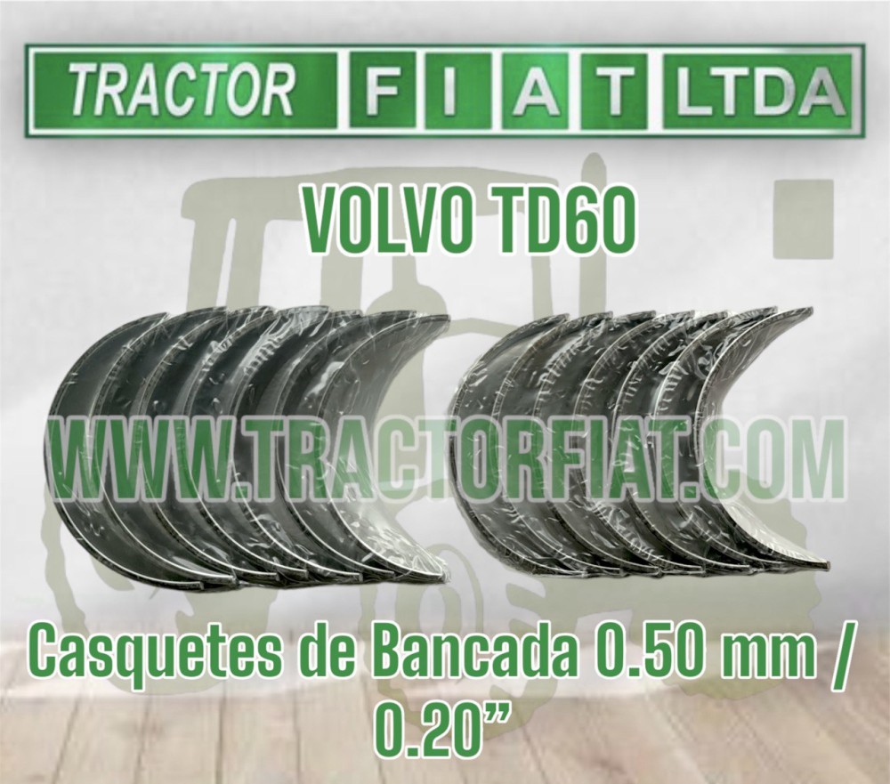 CASQUETES BANCADA 0.50 - MOTOR VOLVO TD60