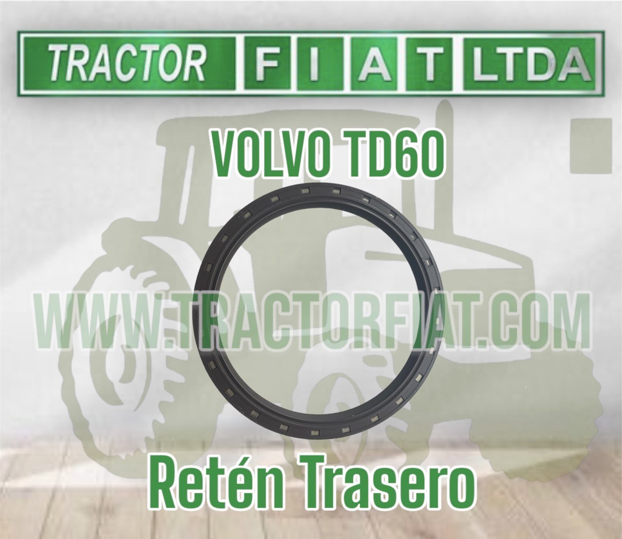 RETEN TRASERO CIGÜEÑAL - MOTOR VOLVO TD60