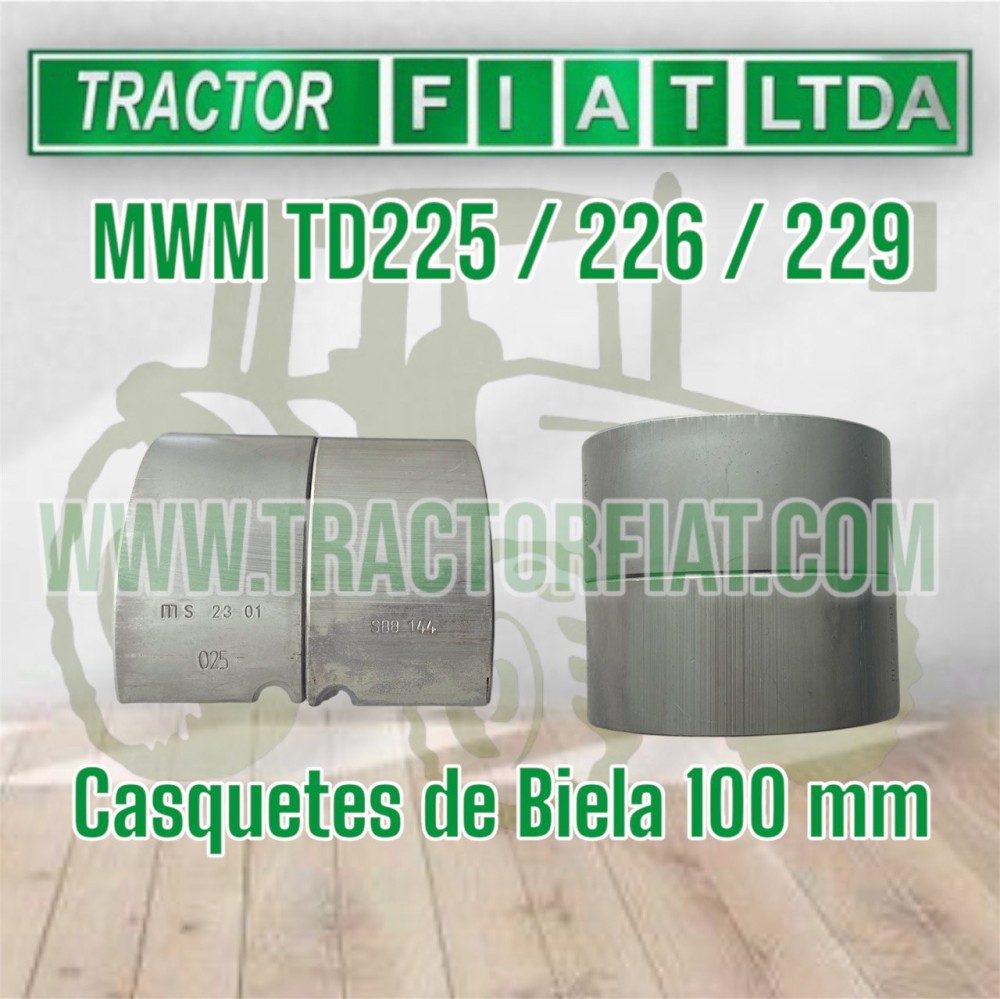 CASQUETES DE BIELA 1.00 MM - MOTOR MWM D225/226/229