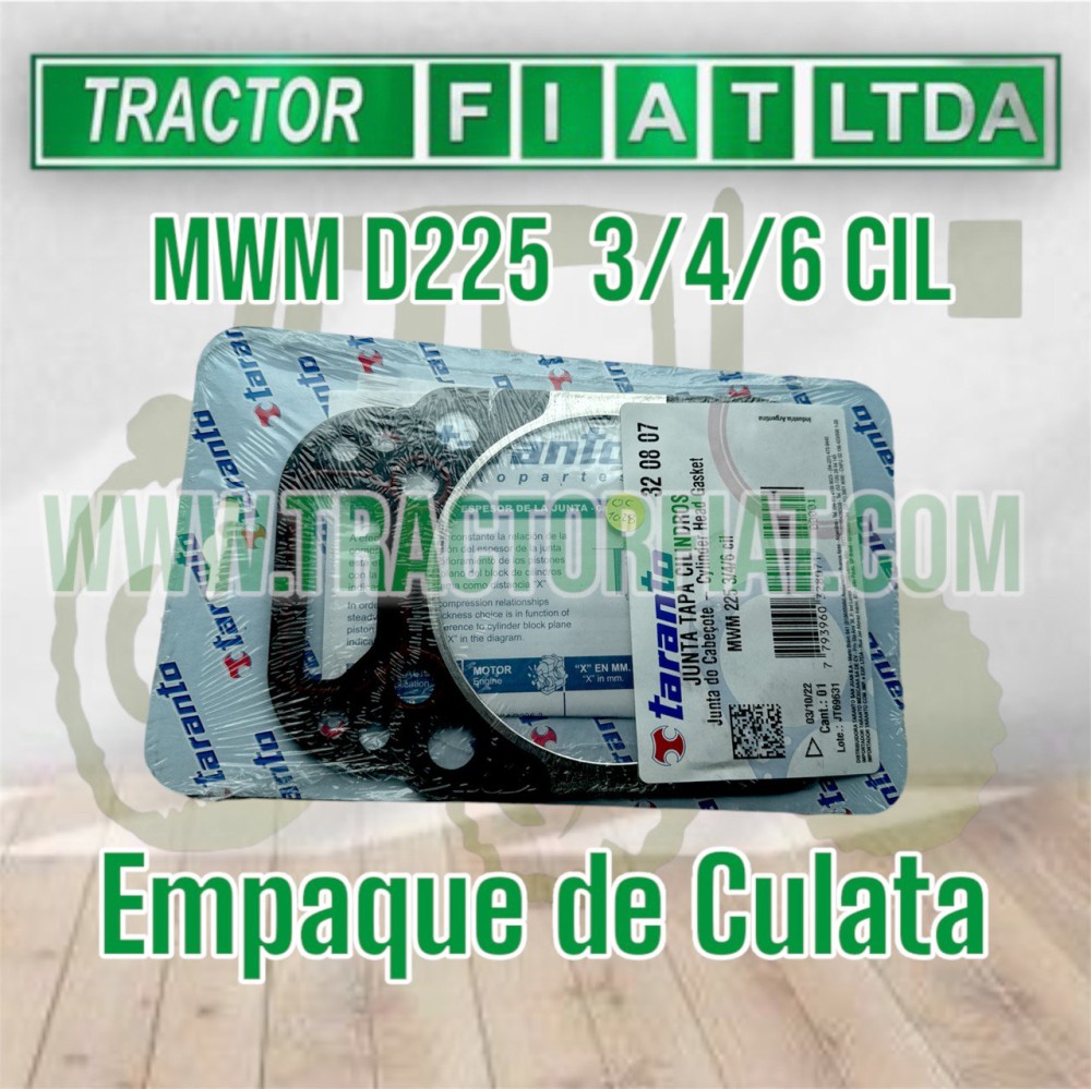 EMPAQUE DE CULATA 3/4/6 CIL - MOTOR MWM D225