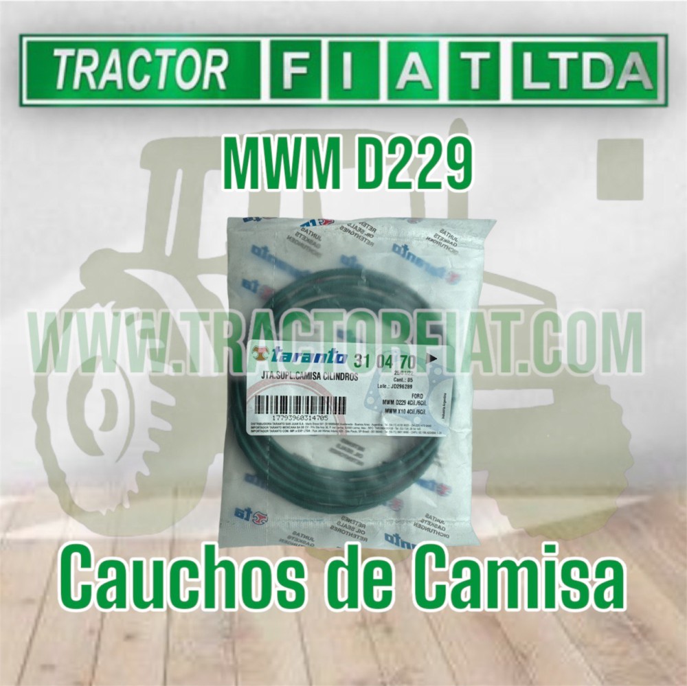 CAUCHOS DE CAMISA - MOTOR MWM D225