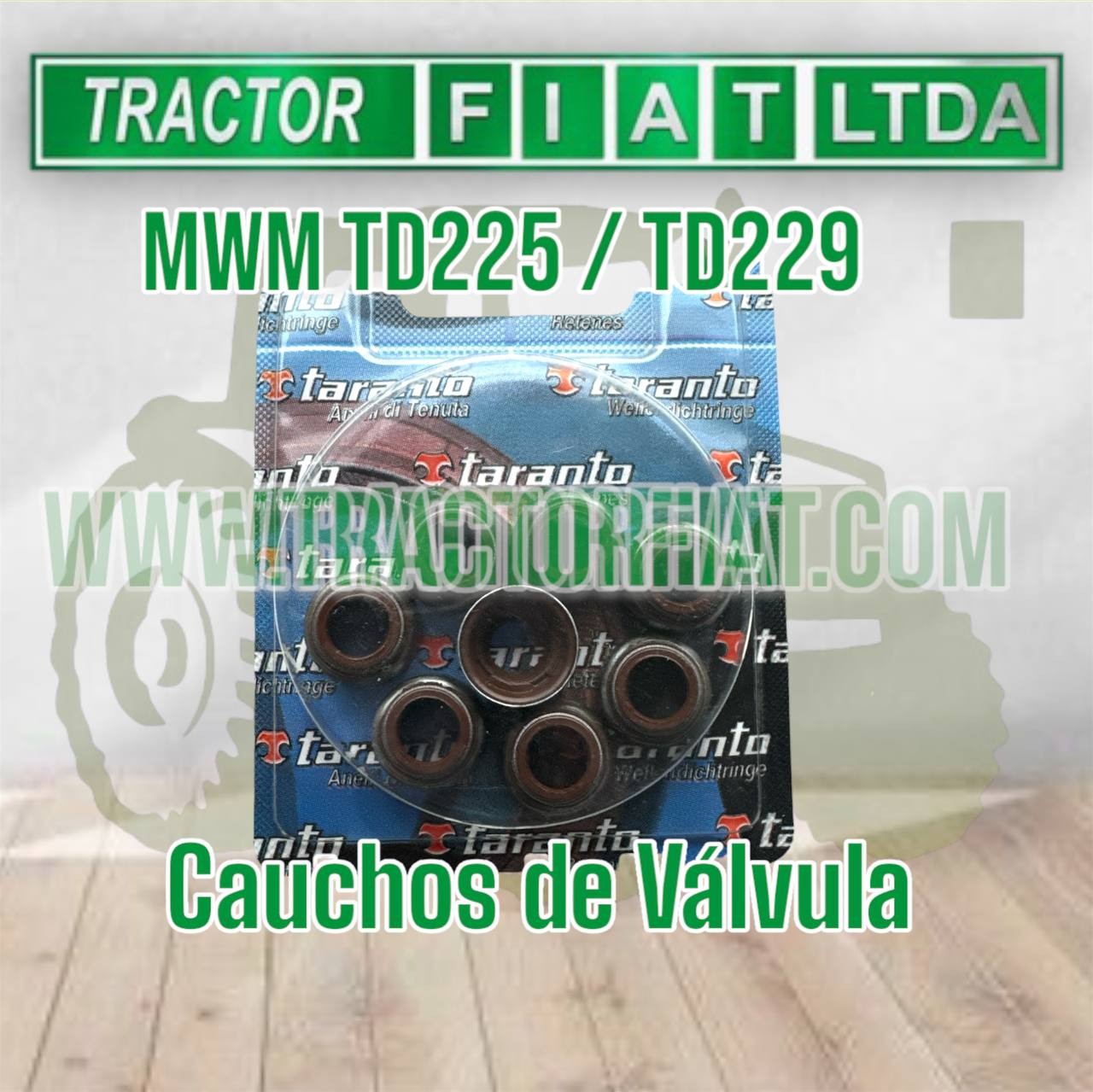 CAUCHOS DE VALVULA - MOTOR MWM TD225/TD229