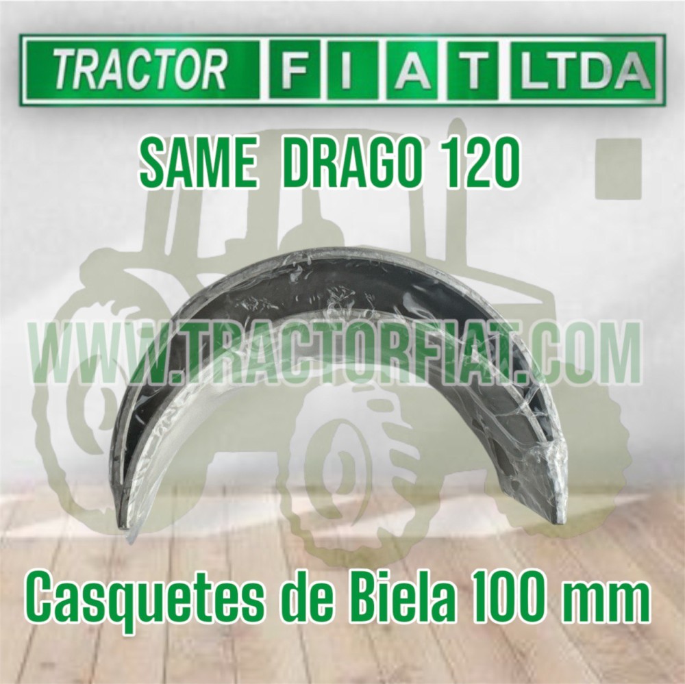 CASQUETES DE BIELA 100 MM - SAME DRAGO 120