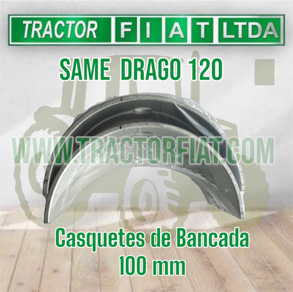 CASQUETES DE BANCADA 100 MM - SAME DRAGO 120